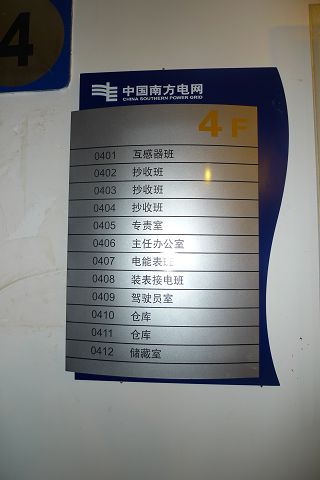 分楼层索引标识 